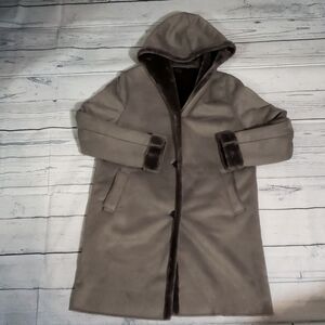 Uniqlo Faux Suede Fur lined Jacket